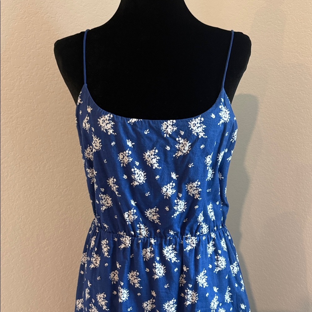 J. Crew Blue and White Floral Maxi Dress - Picture 7 of 14